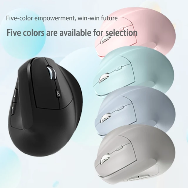 Alt view image 3 of 5 - MODIDSTU Ergonomic Vertical Mouse Wireless, Rechargeable Ergo Mouse for Carpal Tunnel Relief, 3200DPI Adjustable, 6 Buttons for PC/Laptop/Mac/Windows (Aqua Green)