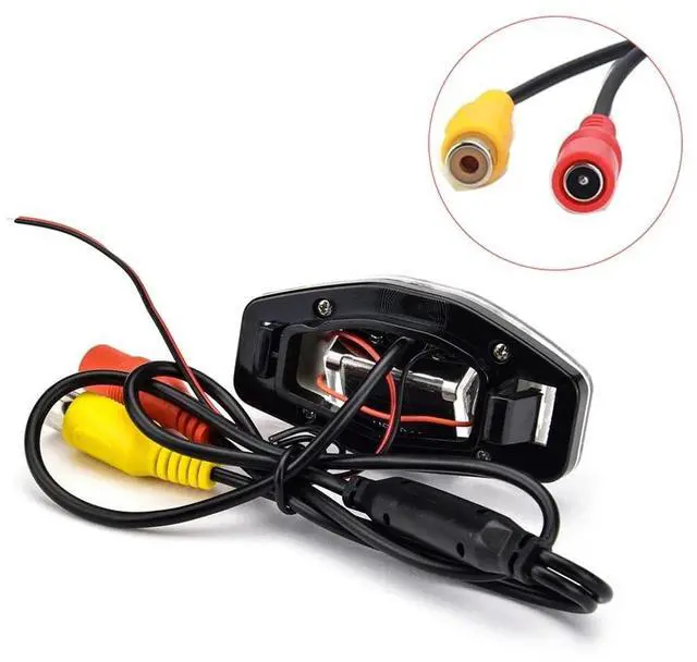 Alt view image 2 of 5 - Vlicevrn HD Fisheye Vehicle Car Rear View Camera Fixed Parking Line Night Vision Backup Parking Camera for Honda Accord/Honda Civic VII VIII MK7 MK8 MK9 / Honda City 4D (Golden Fisheye Dynamic)