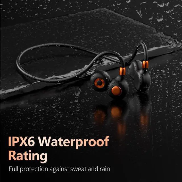 Alt view image 4 of 5 - Ortizan Open Ear Headphones, Bluetooth 5.3 Wireless Air Conduction Headphones Sport Earbuds, Premium Sound, IPX6 Waterproof, Clear Call, 19g Lightweight Earphones for Running Cycling Workouts (