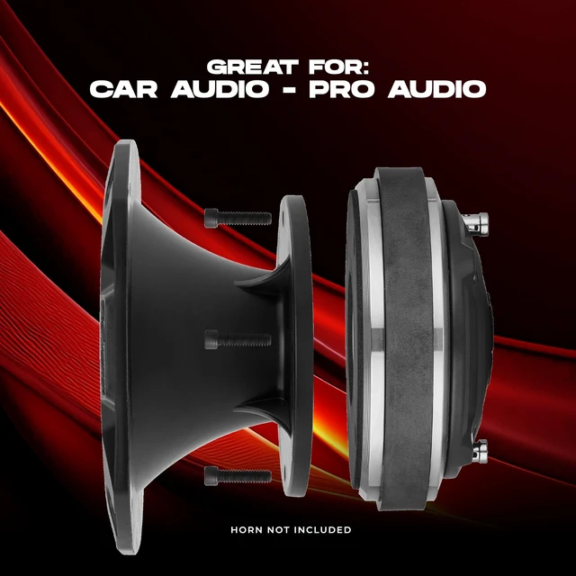 Alt view image 4 of 5 - DS18 PRO-D22PH.8 2" Throat Bolt-On Compression Driver 640 Watts Max Power with 2" Phenolic Voice Coil 110 dB, Pro Car Audio High Efficiency, Compression Horn Driver - Single