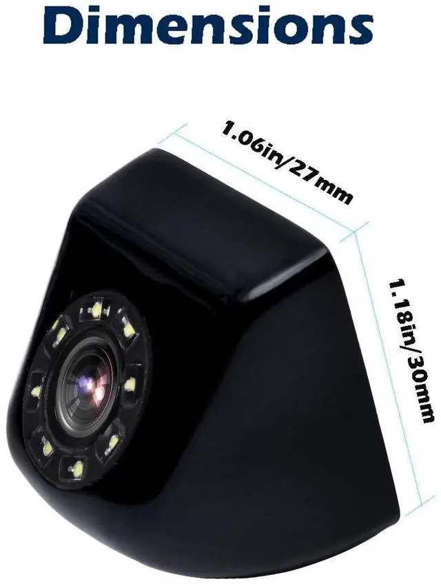 Alt view image 4 of 5 - Goodsby Backup Camera HD Rear View License Plate Night Vision Waterproof Compatible with Pioneer Car Radio AVH-120BT AVH-210EX AVH-2550NEX AVH-X490BS DMH-WT8600NEX DMH-100BT DMH-160BT