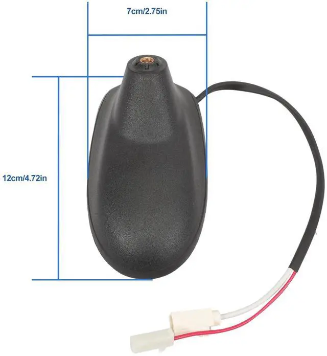 Alt view image 4 of 5 - 05064861AD Radio Antenna Aerial Base Mount Assembly fits Grand Cherokee 2011-2013, Durango 2011-2013, Avenger 2011-2014 Replace 05064771AC