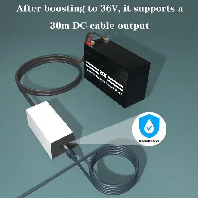 Alt view image 4 of 5 - for Starlink Mini 12V Adapter-12V/36V to 36V Input Battery Modification Converter, 100cm Cable Waterproof DC Female Port, Compatible with Max 30m/100Ft+Starlink Mini Power Cable