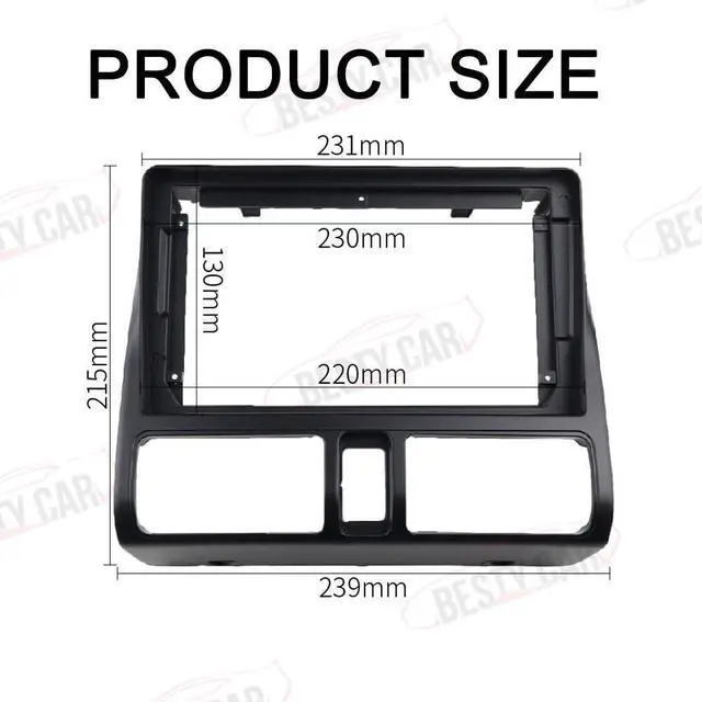 Alt view image 5 of 5 - Fits for Honda CRV CR-V 2001-2006 Car Radio Stereo Fascia Frame Double DIN 9 inch Dash Installation Mounting Kit
