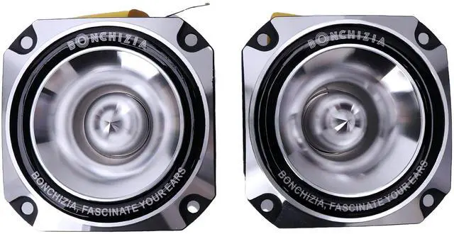 Alt view image 3 of 5 - BONCHIZIA Super tweeters, Bullet Tweeters for Car Audio, 1 inch Tweeters, Speakers Car Audio, High Compression Titanium Super Bullet Tweeter with Crossover Capacitor (Pair) Loudspeakers