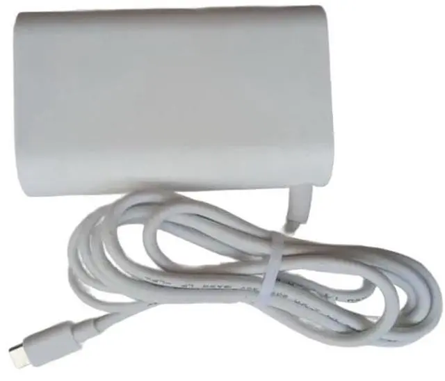 Alt view image 3 of 4 - XTQ White Ac Adapter 20V 3.25A 65W USB Type C ADT-65DSU-D03-2 EAY65895911 Compatible with Lg Gram 14 15 16 17 Series 14Z90N 14Z90P 15Z90N 15Z90P 15Z90P 16Z90P 16Z90Q 17Z90P 17Z90Q + Black Power Cable