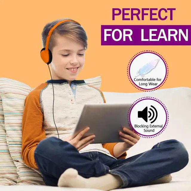 Alt view image 3 of 5 - Yoley Classroom Headphones Bulk 12 Pack Class Set for School Students Kids and Adult -Sturdy Wired 3.5mm Plug (Mixed, 12 Pack)