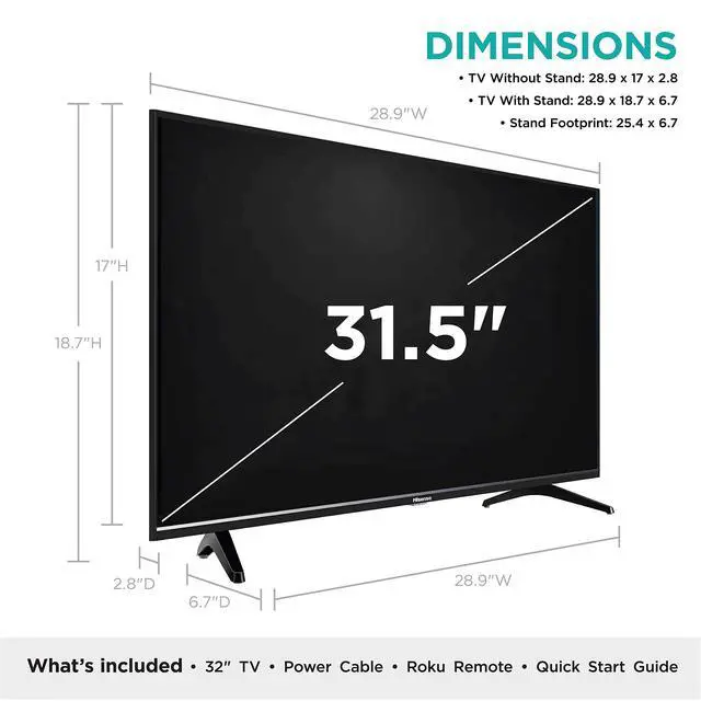 Alt view image 5 of 5 - Hisense 32-Inch Class H4 Series LED Roku Smart TV with Alexa Compatibility (32H4F, 2020 Model)