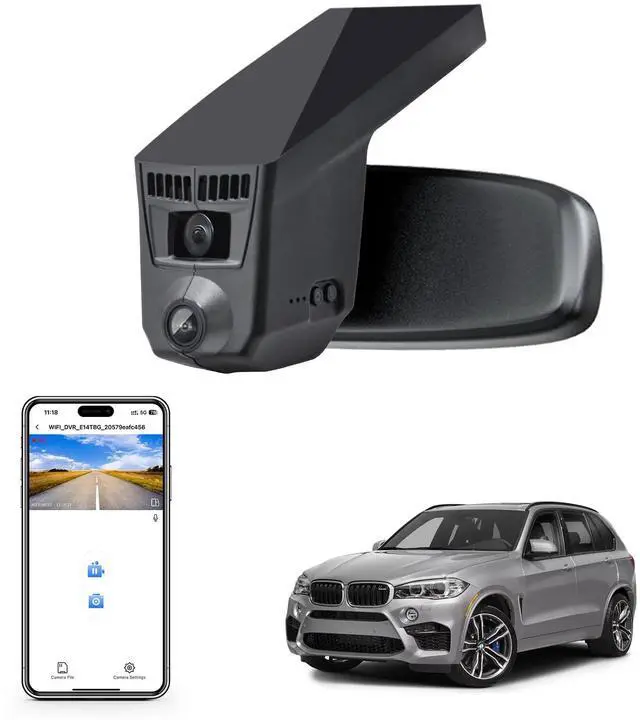 Main image of Mangoal 4K Dash Cam for BMW X5 Gen3 F85 F15 2014 2015 2016 2017 2018(Model C), X5M sDrive35i xDrive35i xDrive35d xDrive50i, OEM Style, 2160P UHD Video, WiFi & APP, GPS, 64GB Card