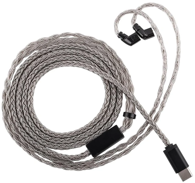 Main image of Linsoul Tripowin Zonie 16-Core Silver-Plated SPC IEM Cble w/Omni Mic