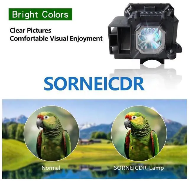 Alt view image 3 of 5 - SORNEICDR NP17LP Replacement Projector Lamp Bulb Compatible with NEC M300WS P350W UM330X UM330W NP-P350W NP-P420X P420X M350XS M420X UM330Xi2, with Housing