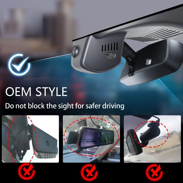 Alt view image 5 of 5 - Mangoal Front 4K & Rear 1080p Dash Cam for Mazda CX-70 2025 2026