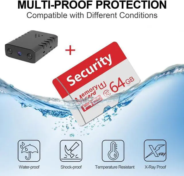 Alt view image 3 of 5 - Free 64G Smallest Wireless WiFi Battery Camera,HD1080P Mini Remote Camera,Baby Monitor with Video Recording Live Feed Night Vision,Motion Detection,Cloud Storage for Security with iOS Android A