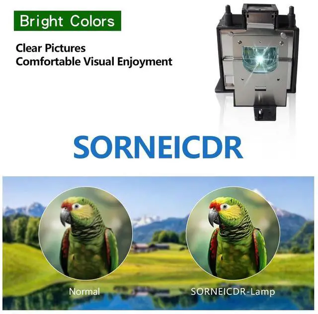 Alt view image 3 of 5 - SORNEICDR AN-D400LP/AH-42001 Replacement Projector Lamp Bulb Compatible with Sharp PG-D4010X PG-D45X3D PG-D3750W XG-D540XA PG-D40W3D/EIKI EIP-4200, EIP-D450 Projectors, with Housing