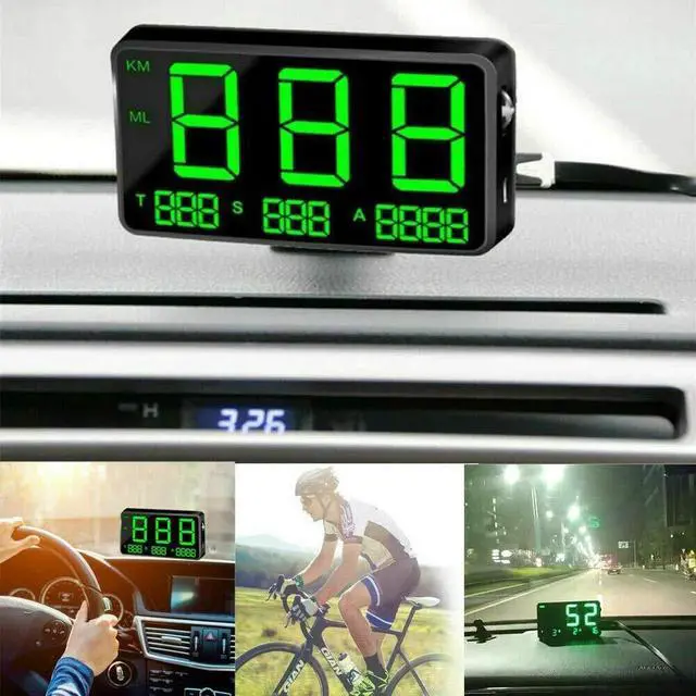 Main image of MASO Car Motorbike Bicycle Universal Digital GPS Speedometer OBD-II Overspeed Alarm System MPH/KM/h