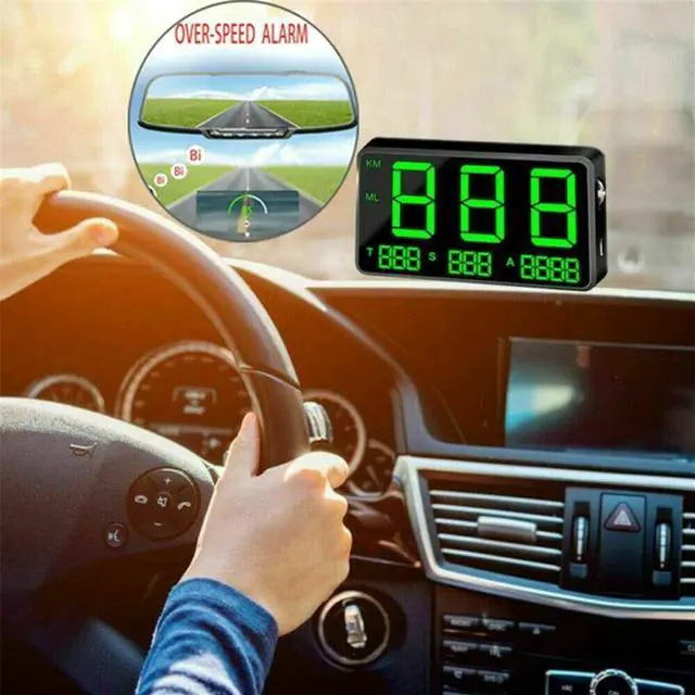 Alt view image 3 of 5 - MASO Car Motorbike Bicycle Universal Digital GPS Speedometer OBD-II Overspeed Alarm System MPH/KM/h