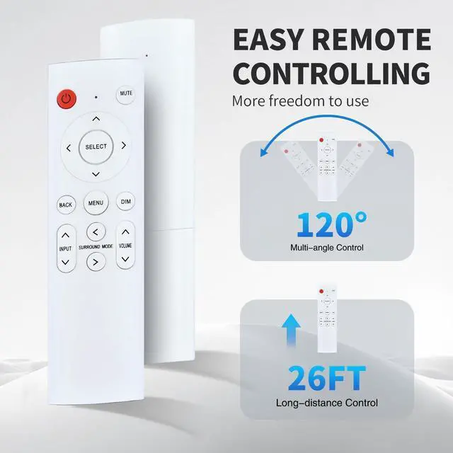 Alt view image 5 of 5 - HZIME New Replacement Remote Control Compatible for JBL MA9100HP 9.2-Channel, MA510 5.2-Channel, MA310 5.2-Channel AV Receiver