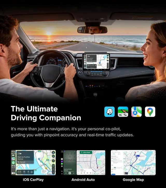 Alt view image 5 of 5 - 11.5''Car Radio for Toyota RAV4 Stereo 2013-2018 with Wireless CarPlay & Android Auto/Android 13 /5G WiFi/TouchScreen/FM/AM/4GB RAM + 64GB ROM