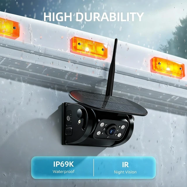 Alt view image 4 of 5 - VEKOOTO MZ6 WiFi Magnetic Solar Backup Camera