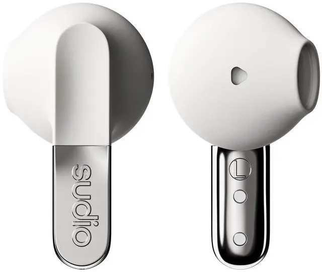 Main image of Sudio N3 True Wireless Bluetooth On-Ear Earbuds High-Definition Sound, 30-Hour Playtime, Clear Calls, Sweat & Splash Resistant, Eco-Friendly Recycled Plastics (White)