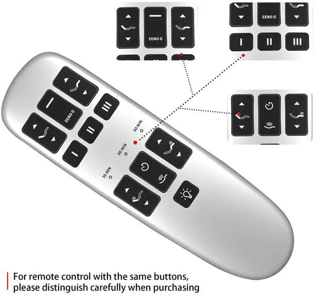 Alt view image 3 of 5 - RYQIF Replacement Remote Control for Oma Sleep Amerisleep Denver Adjustable Bed Base Jldk 28.09.07