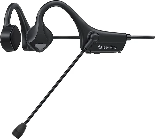 Main image of Bone Conduction Headphones Bluetooth,Wireless Computer Headset with Mic Noise Canceling, Open Ear Over Ear Headphones, Multipoint Pairing,Long Playtime,Comfortable for Running Cycling Working D