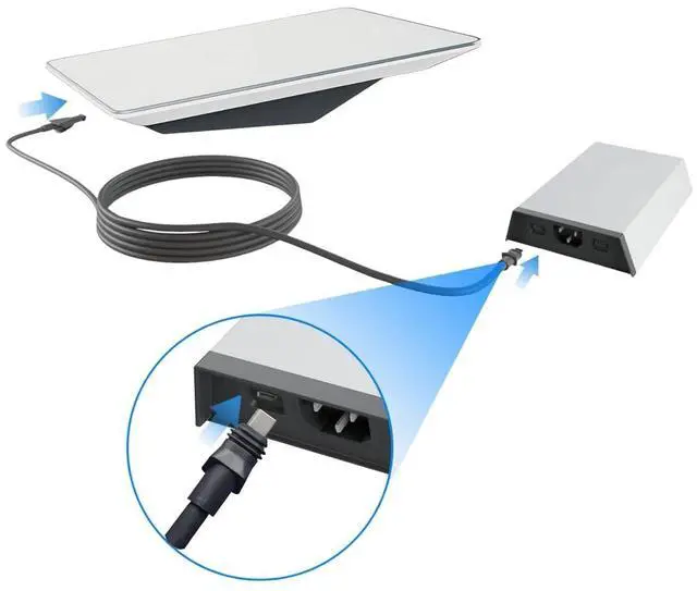 Alt view image 2 of 5 - Steinwhale Cable for Starlink Flat High Performance 25M/82FT, Waterproof Connectors, Compatible with Starlink Flat High Performance Antenna and Power Supply, Durable & Reliable for Boats and RVs