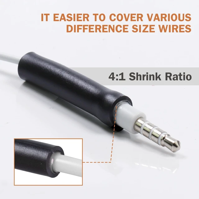 Alt view image 5 of 5 - FOURUB 4:1 Adhesive Lined Heat Shrink Tubing Roll Protection Wiring Sheath Harnesses Waterproof Glue Insulated Dual Wall (5/8"-22ft)