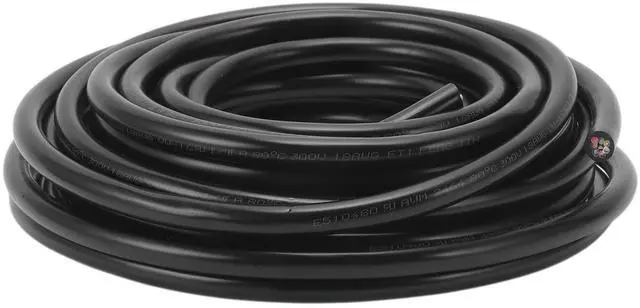 Main image of HEROFFIX Electrical Ground Wire Automotive Power Wire 30FT Black TC 1 Pcs 18AWG 8 Conductor Fully Insulated& Soft Touch Jacket Universal