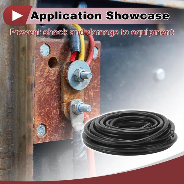 Alt view image 3 of 5 - HEROFFIX Electrical Ground Wire Automotive Power Wire 30FT Black TC 1 Pcs 18AWG 8 Conductor Fully Insulated& Soft Touch Jacket Universal