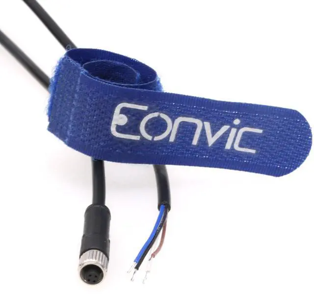 Alt view image 2 of 4 - Eonvic Industrial M5 A-Code 4 Pin Female Connector to Open End Moulded IP67 Waterproof Aviation Industrial Sensor Connection Cable 3M