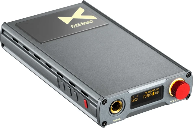 Main image of xDuoo XD05 Basic2 Portable HiFi DAC & Headphone Amplifier 750mW Output, 32bit/384kHz DSD256 MQA 8X, Bluetooth 5.4 LE Audio, Replaceable Op-Amp, Desktop/Portable Mode (Grey)