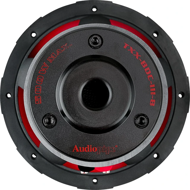 Alt view image 5 of 5 - Audiopipe 8" Triple Stack Composite Cone Subwoofer (TXX-BDC-III-8), Superior Performance, 500W, 3 Magnets, BASV Voice Coil, Aluminum Basket, Multi-Connect, Non-Press Paper Cone, 2 x 4 Ohms