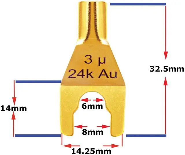 Alt view image 5 of 5 - WORLDS BEST CABLES 25 Foot - Canare 4S11 Audiophile Grade - HiFi Star-Quad Bi-Wire Speaker Cable Pair with Eminence Gold Spade Connectors