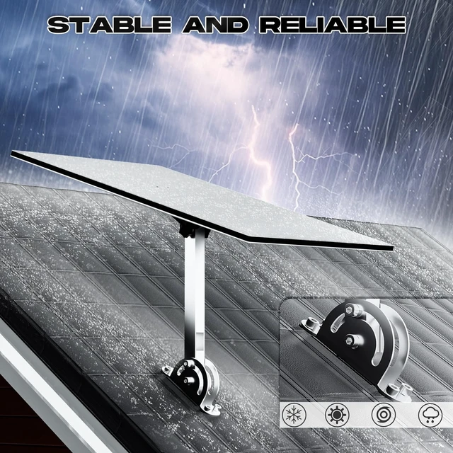 Alt view image 5 of 5 - Adjustable 304 Stainless Steel Roof Mount for Starlink Standard 4/4X/Gen 3