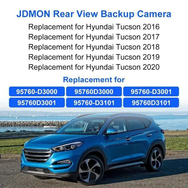 Alt view image 2 of 5 - JDMON Backup Camera Replacement for Hyundai Tucson 2016 2017 2018 2019 2020 Reverse Rear Park Assist Camera Replacement for 95760-D3000 95760D3000 95760-D3001 95760D3001 95760D3101 95760-D3101