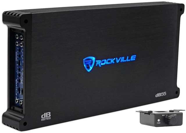 Main image of Rockville dB55 5 Channel Car Stereo Amplifier, 4000W Peak, 980W RMS, 2 Ohm