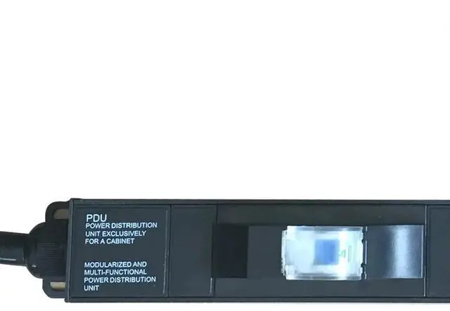 Alt view image 4 of 5 - L6-50P 50 Ampere Rack Mounted PDU Power Socket with 8-Position C13 Socket Output Circuit Breaker Protection, Aluminum Alloy Shell 6-Foot 8AWG Cable (C13-08-S)