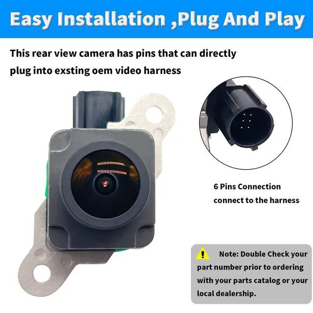 Alt view image 3 of 5 - wzruiqipei Rear View Back Up Camera Reverse Backup Camera Compatible with 2013-2015 Dodge Ram 1500 2500 3500 4500 5500,2015 Chrysler 200,2013-2015 Dodge Viper Replaces 56038978AE 56038978AL