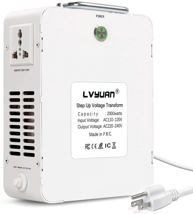 Main image of LVYUAN 2000W Step Up Transformer 110/120V to 220/240V