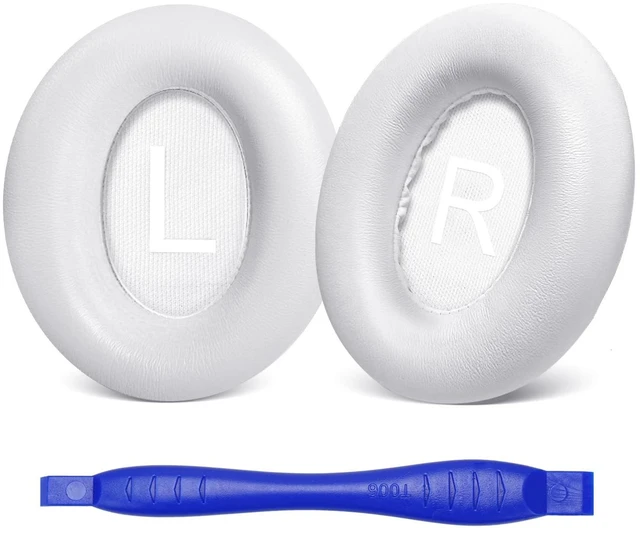 Main image of Replacement Ear Pads for Bose NC700 / 700 Noise Cancelling Headphones, Aurivor Lambskin Leather Earpad Covers/Cushion Kit with Plush Memory Foam, Thickened Comfort, Tear-Resistant Seams (White)