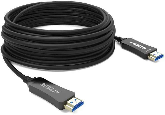 Main image of ATZEBE 164ft 50m Fiber Optic HDMI Cable, 4K@60Hz HDR,18Gbps,4:4:4,Dolby Vision ^^ Ultra-Slim & Pull-Through-Ready ^^ Pro AV & Home Theater Long-Distance Backbone ^^ Works with PS5,Apple TV & 4K Screen