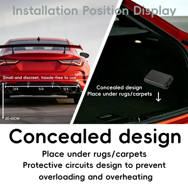 Alt view image 4 of 5 - SANDETOUN Backup Parktronic System 8-Sensor with New LED Display, Forward and Reverse Parking sensors, Customizable Digital Distance Measurer with Bidirectional Display20 Color Probes to Choose from