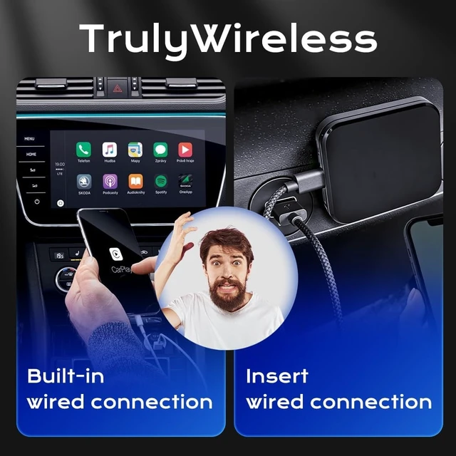 Alt view image 2 of 5 - Carlinkit MINI SE Wireless CarPlay Adapter (Compact Size)