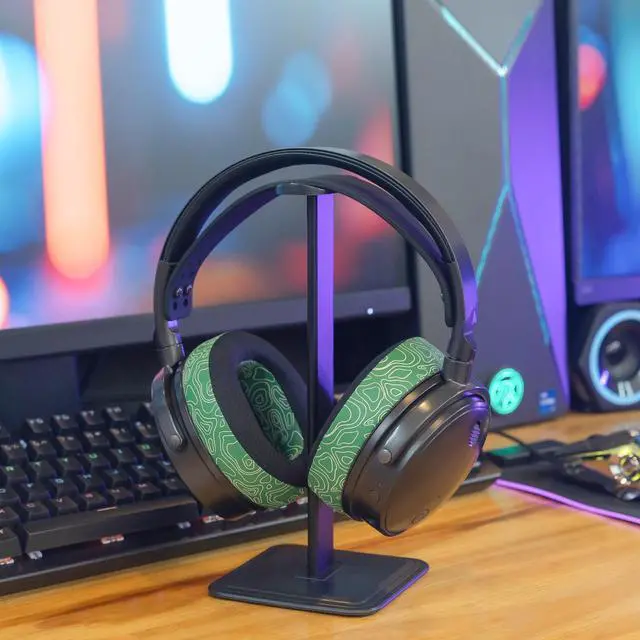 Alt view image 3 of 5 - WC Freeze Maxwell - Cooling Gel Replacement Earpads for Audeze Maxwell Headphones by Wicked Cushions - Elevate Comfort, Durability, Thickness & Sound Isolation for Epic Gaming Sessions ^^ Emerald Tide