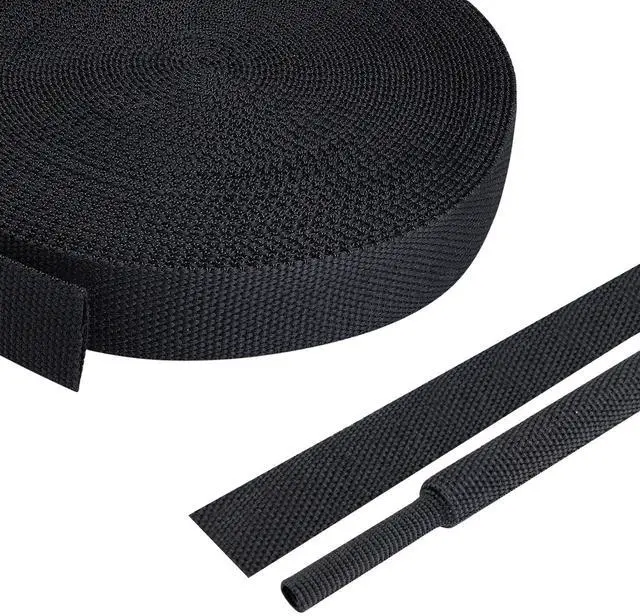 Main image of FOURUB 2:1 Ratio Flat Heat Shrinkable Braided Sleeving,Electrical Insulating Tubing,Durable Automotive Fabric Harness Shrinking Sheath (1/2"-20ft)