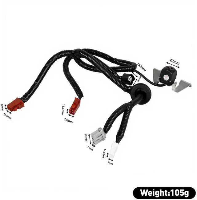 Alt view image 4 of 5 - 39530SZAA01 Park Assist PAS Camera Compatible with Honda Pilot 2009 2010 2011 2012 2013 2014 2015.