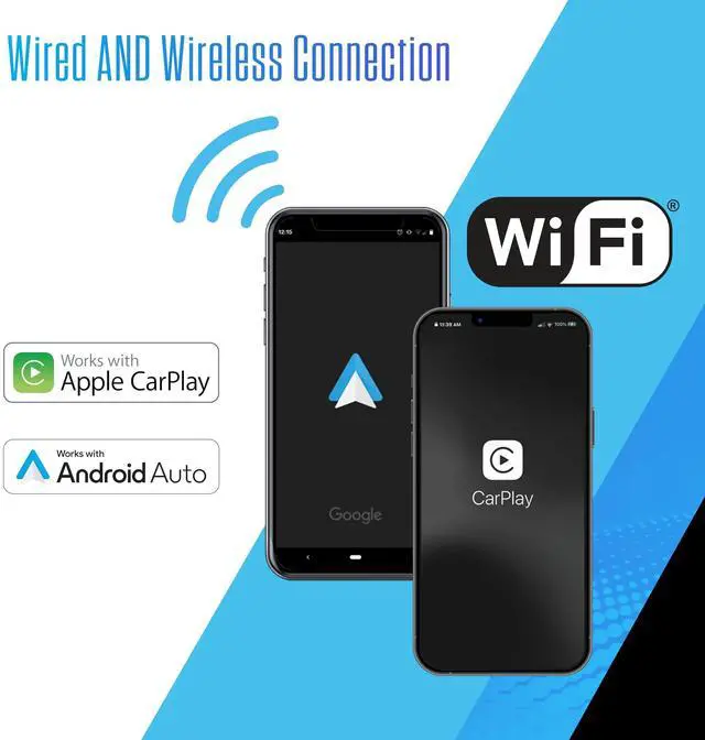 Alt view image 3 of 5 - JENSEN J1CA10FL 10.1-inch Certified Apple CarPlay Android Auto Wired or Wireless ^^ Single DIN & Double DIN Touchscreen Car Stereo Radio ^^ Bluetooth ^^ Front & Rear Camera Inputs ^^ USB Playba