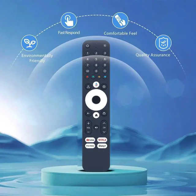 Alt view image 3 of 5 - PZL Replacement Voice Remote Control for Infomir Streaming Media Player MAG555, Compatible with RockTek UHD Streamer GX1