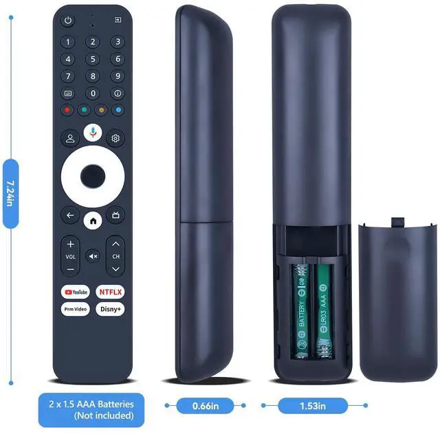 Alt view image 5 of 5 - PZL Replacement Voice Remote Control for Infomir Streaming Media Player MAG555, Compatible with RockTek UHD Streamer GX1